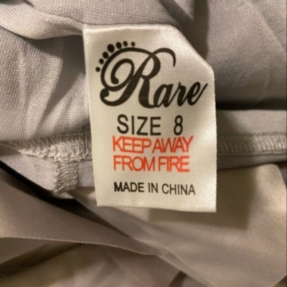 Rare Opulence Origami Dress in Gray. UK 8. Approximately US size 4. - Picture 4 of 12